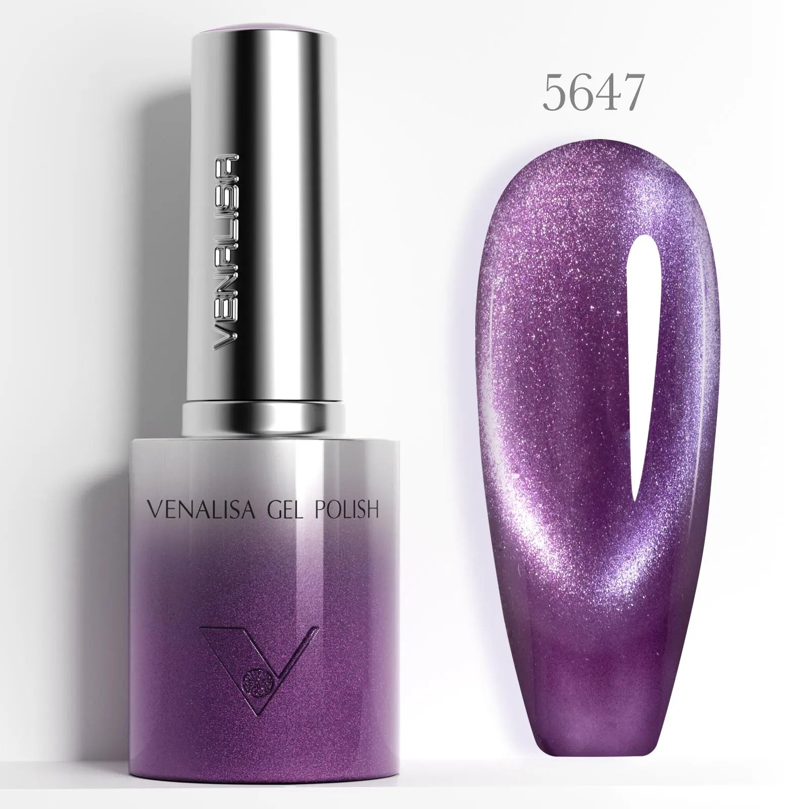 Venalisa 10ml Hema & TPO Free Ultra Cat Eye Effect Nail Gel Polish Soak Off UV LED Long Wear Sparkle Bling Gel Varnish