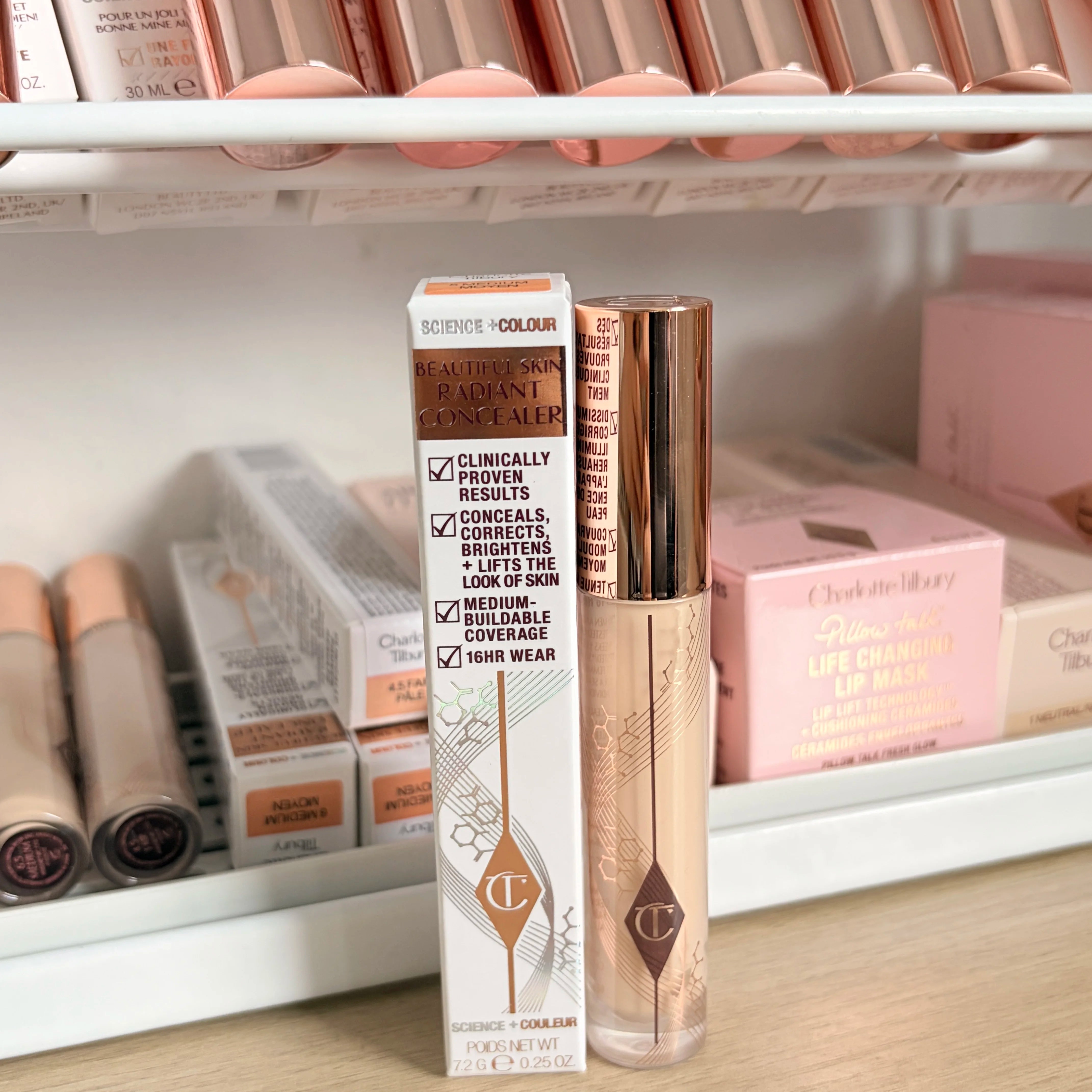 2026 CT Lip Gloss Collagen Lipstick Hydrating Soft Fluffy Head Blush Highlighter Concealer Eyeshadow Palette Fine Powder Texture