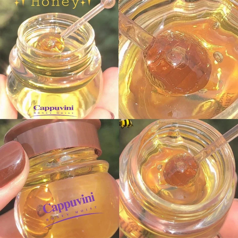 Transparent Honey Pot Lip Mask Moisturizes, Moisturizes, Lightens Lip Lines, Sleep Lip Mask, and Lip Care
