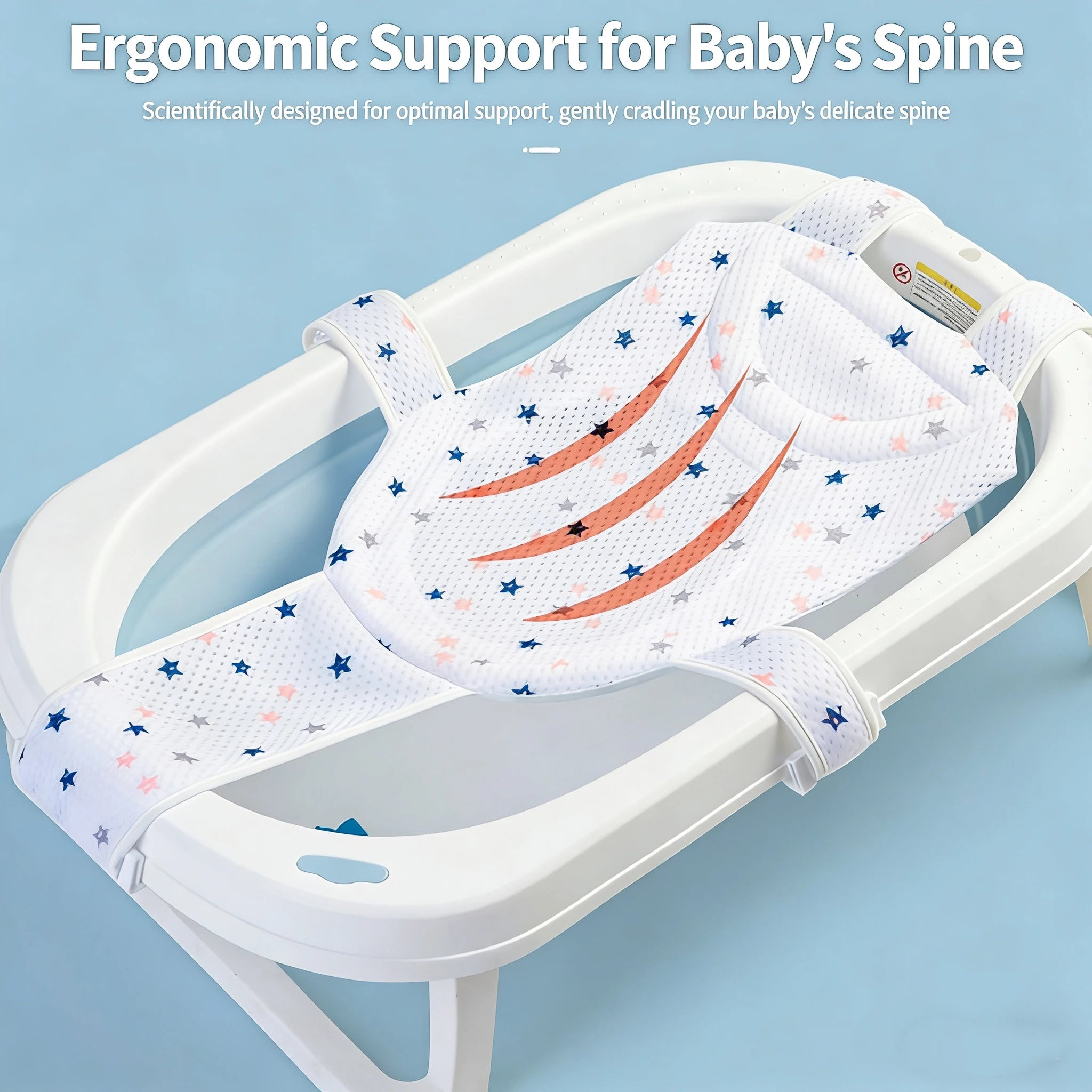 Baby Bath Cushion Pad Newborn Bathtub Mat Infant Bath Supporter Net Baby Universal Nonslip Floating Bathing Tub Shower Mesh Seat