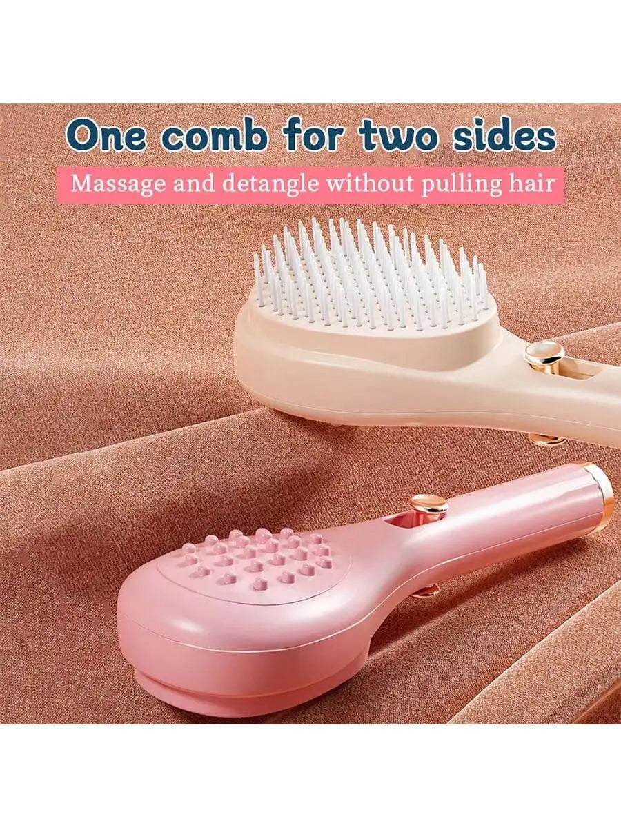 1pcs Magic Retractable Hair Comb-Anti-Static Scalp Massaging & Detangling Brush for All Hair Types Holiday Gift Box Beauty Tool