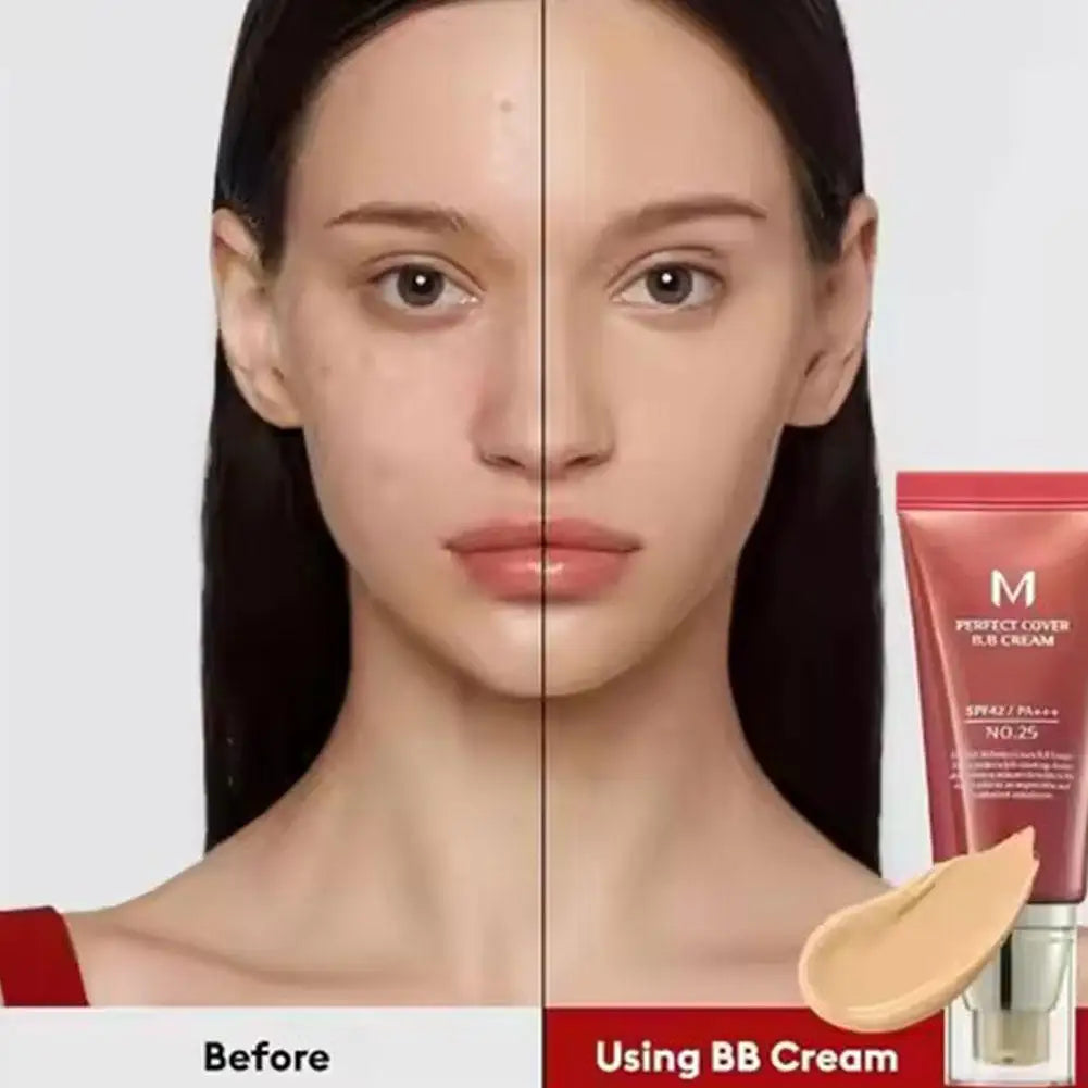 BB Cream 50ml No21 No23 Concealer Liquid Foundation Moisturizing Makeup Base Natural Nude Look Long Lasting Wear For All Skin