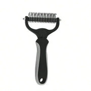 Pet Detangling Comb Thinning Brush Double-Sided Detangling Comb Cleaning Grooming Cat Comb Dog Detangling Comb Pet Supplies Dog Cat Detangling Knife Stainless Steel Comb Hair Removal Comb Detangling Comb Cleaning Pet Supplies