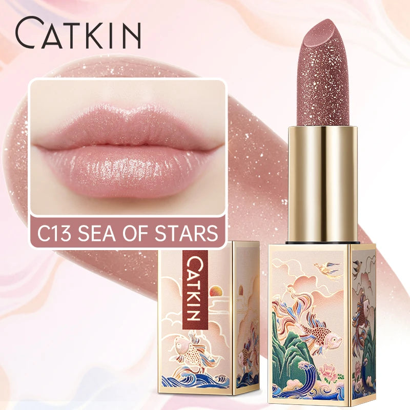 CATKIN Lipstick Colored Lip Balm Moisturizing Long Lasting Anti-Cracking  Repair Nourishing Hydrating  Lips Skin Care