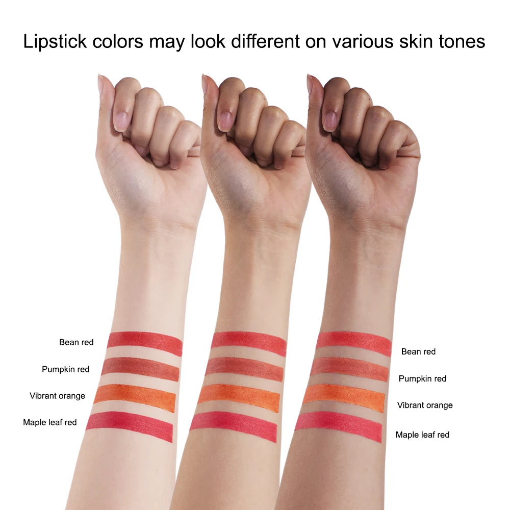 Lakerain 4 Colors Cigarette Lipsticks Velvet Matte Waterproof Long-lasting Lip Non-Stick Cup Cigarette Lipstick Makeup For Women