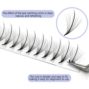 AGUUD Premade Wispy Fan Lashes Russia Volume Fans Eyelash Extension 3D/5D/7D/9D Individual Sandwich Faux Mink Spike Lash Cluster