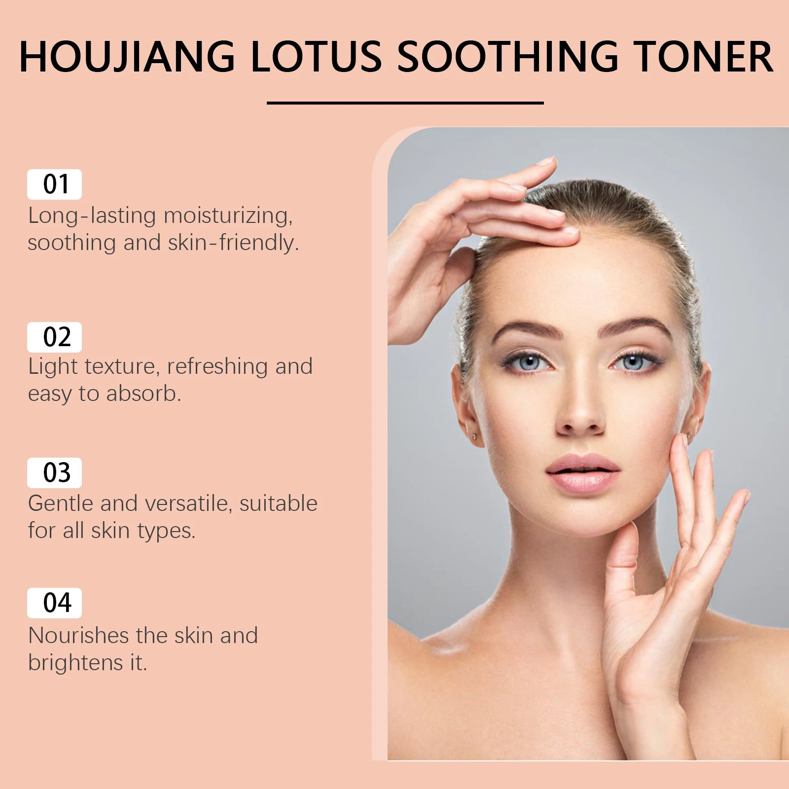 Lotus Toner - Hydrating, Moisturizing & Soothing Facial Skin, Refining Pores & Brightening for Glowing Skin, Floral Face Essence