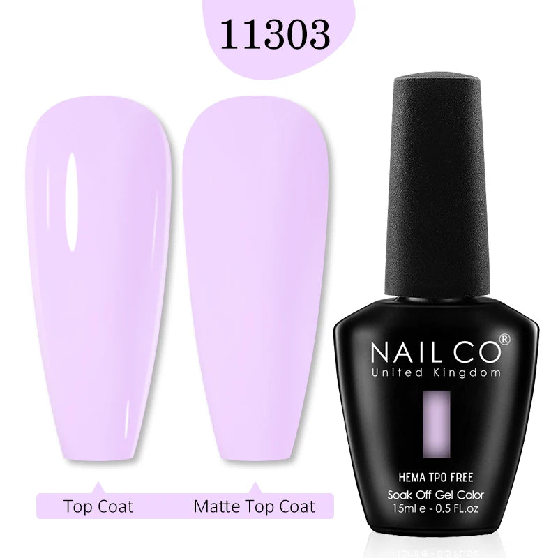 NailCO Pink Colors HEMA FREE Gel Nail Polish Nail Art Vernis Semi Permanent UV Lamp Gel Manicure for Nails Supplies Gel Polish