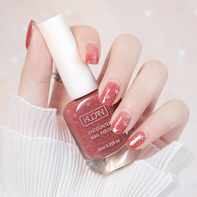 10ml Peel Off Water-Based Nail Polish Fast Drying Long-Lasting Healthy Brightening Effect Long Lasting Nails No Need Lamp Cure