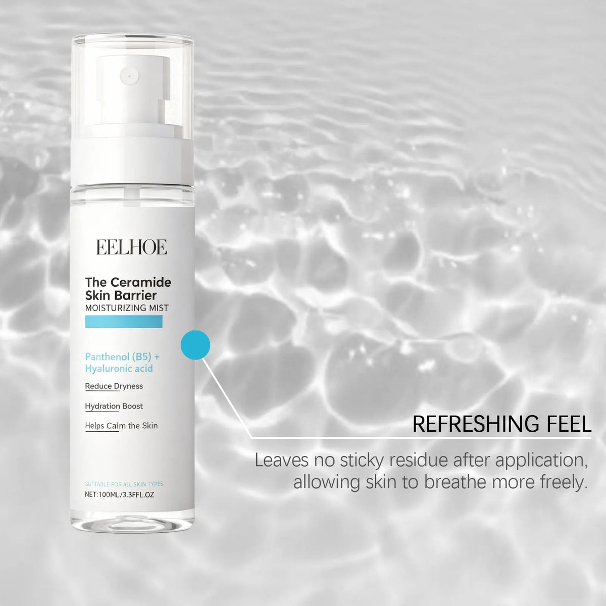 B5 Hyaluronic Acid Toner Spray Firming Smoothing Skin Reduce Redness Soothing PH Balance Hydrating Nourish Brighten Face Toner