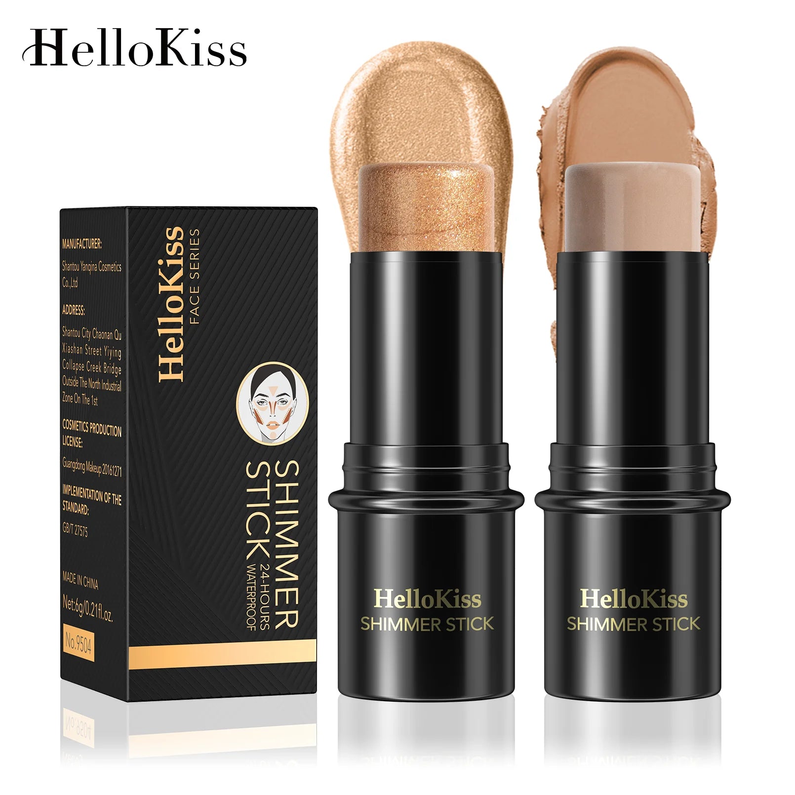 Face Bronzer & Contour Stick – Long-Lasting Smooth Formula for Sculpted Definition & Natural Warm Glow
