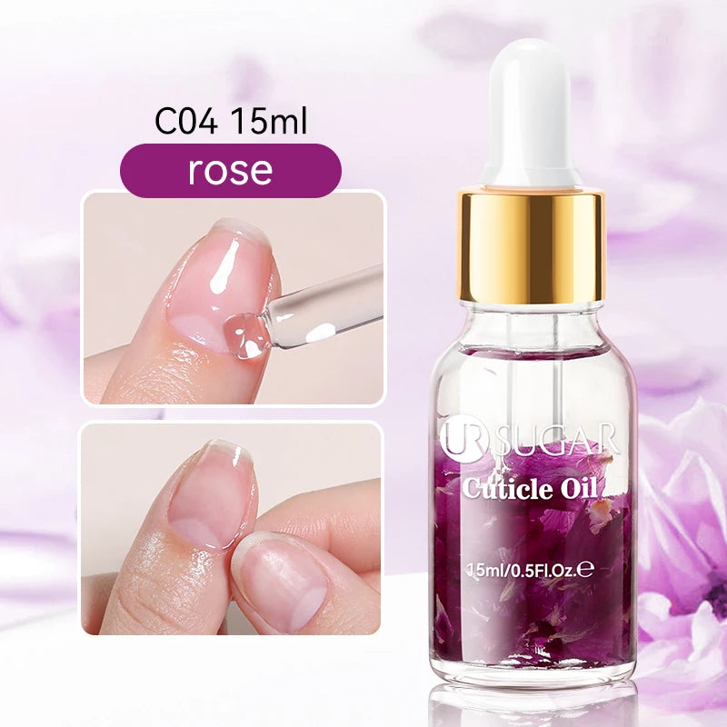 UR SUGAR 15ml Nail Cuticle Nutrient Oil Nourishes and Repairs Damaged Nails Moisturizing Strengthens and Brightens Nail CareTool