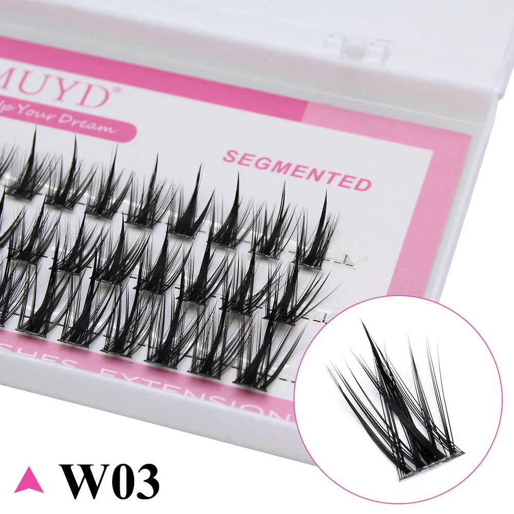 Russian Personal Eyelashes 3D Sexy Fluffy Single Cluster False Eyelashes Are Natural, Soft, And Easy To Operate Makeup Tools