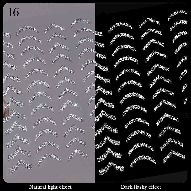 3D Nail Stickers Bronzing Gold Silver Lines Stripe Geometric Design Flowers Gradient Adhesive Slider Papers Nail Art Accessories