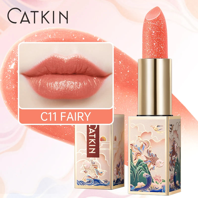 CATKIN Lipstick Colored Lip Balm Moisturizing Long Lasting Anti-Cracking  Repair Nourishing Hydrating  Lips Skin Care