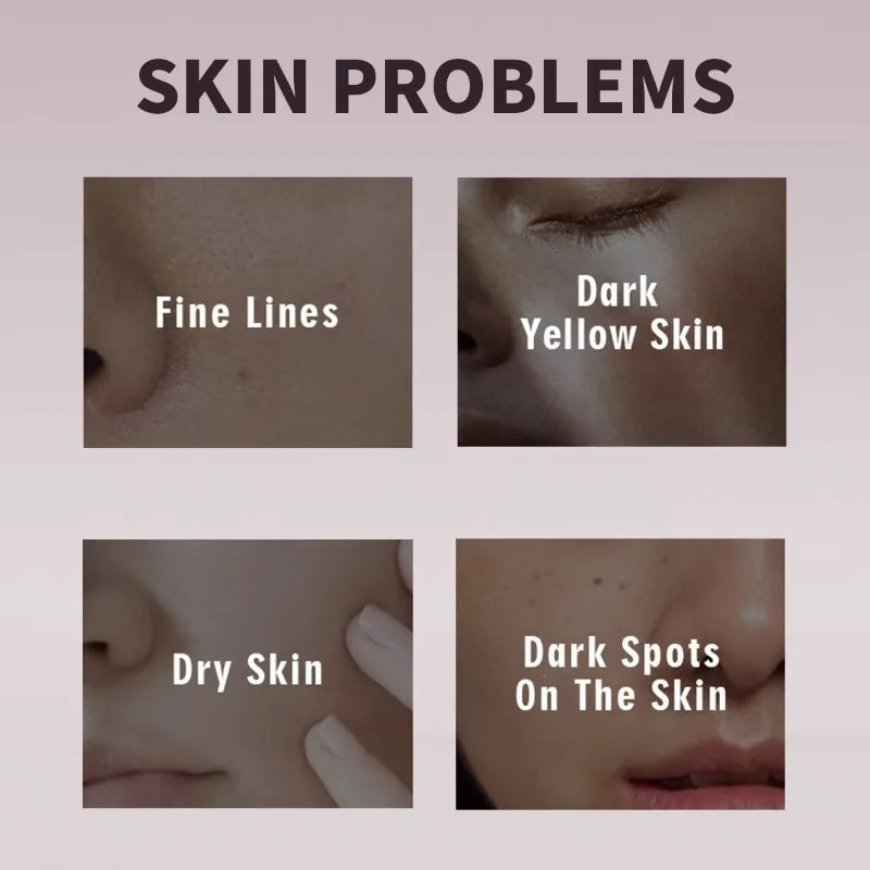 Crown Diamond 5 in 1 Brightening Hyaluronic Acid Vitamin C E Instant Lift Anti Aging Peptide Collagen Facial Serum For Skin Care