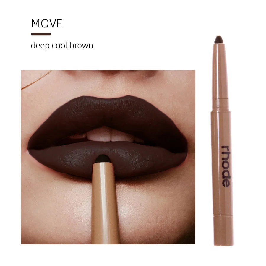 RhodeSkin Peptide Lip Shape Pen Lip Liner Long Lasting Lip Tint Pencil Pen Makeup Lipstick Powder Blusher Gloss Makeup Lipliner