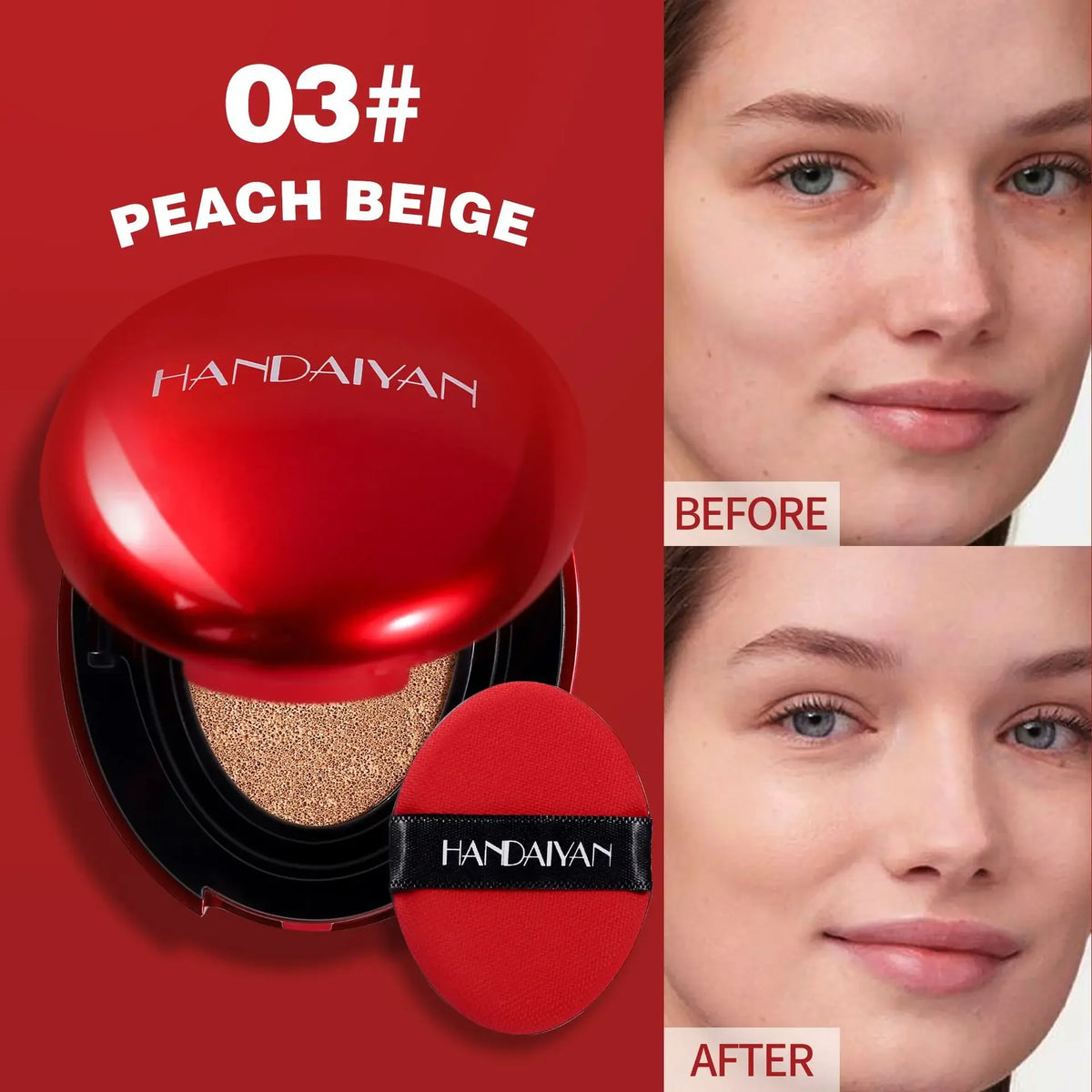 BB Cream Air Cushion Full Coverage Waterproof Long-lasting Brighten Foundation CC Cream Women Base Makeup Face Korean Cosmetics