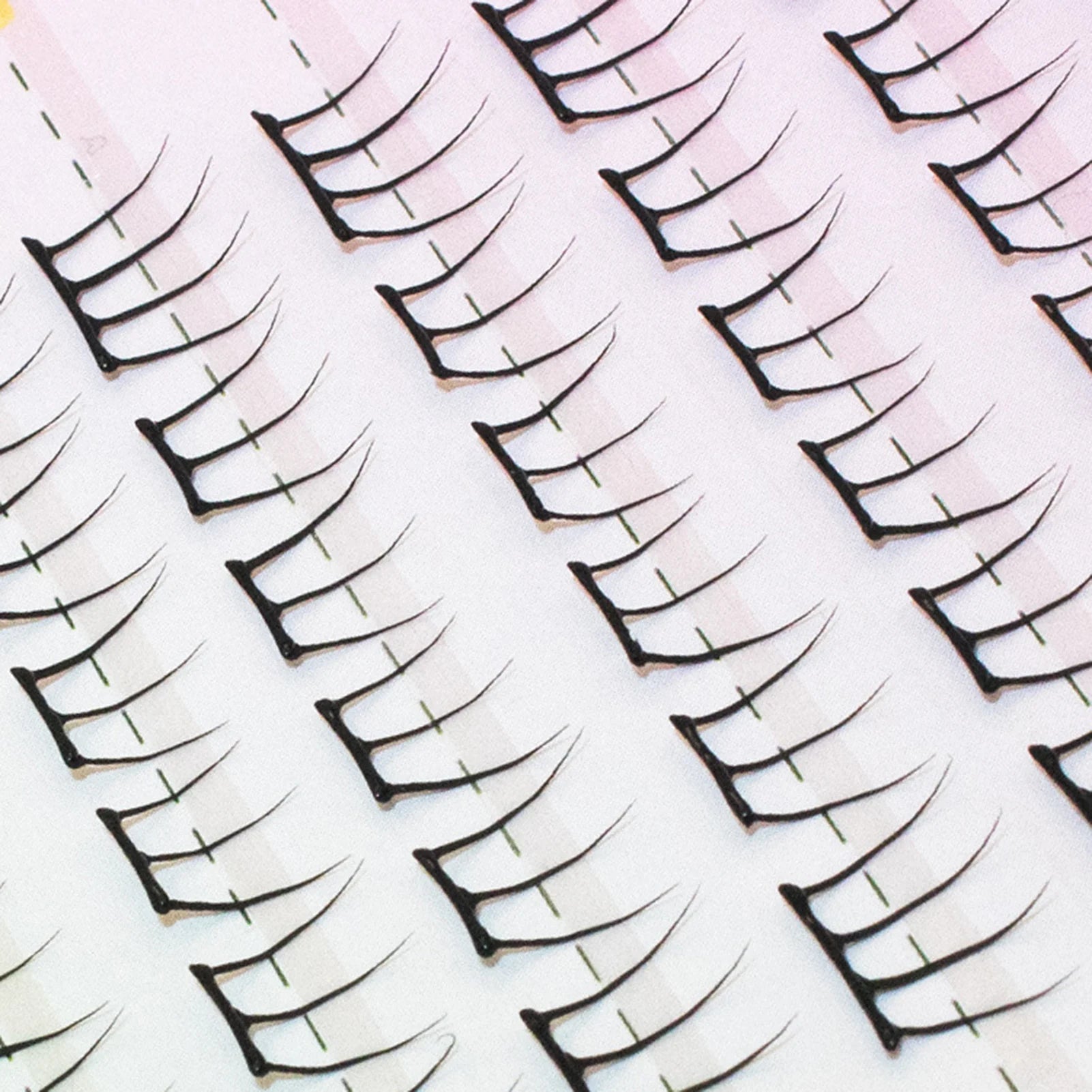 Korean style Lashes Natural soft Thin false Eyelash extenstons W shape Wispy fake Eyelashes For Women daily eyelash Party Makeup