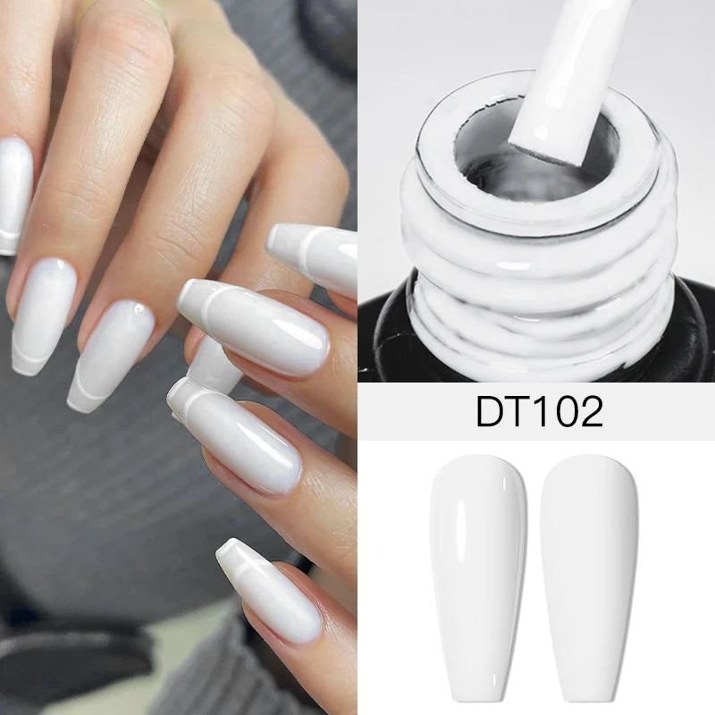 MEET ACROSS 7ml Red Blue Green Metallic Gel Nail Polish Super Bright Mirror Effect Semi Permanent LED UV Gel Nail Art Varnish