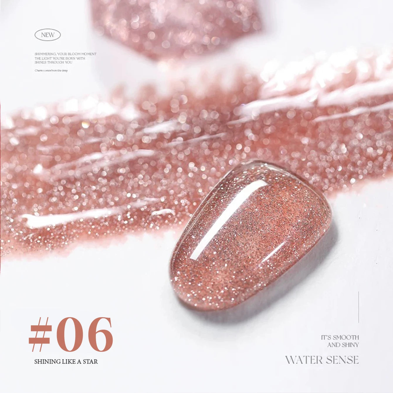 MIANEL 12ML Rock Sugar Crushed Diamond Gel Nail Polish Pink Glitter Nail Polish Top Selling Pink Nails Summer Nails 1-12pcs