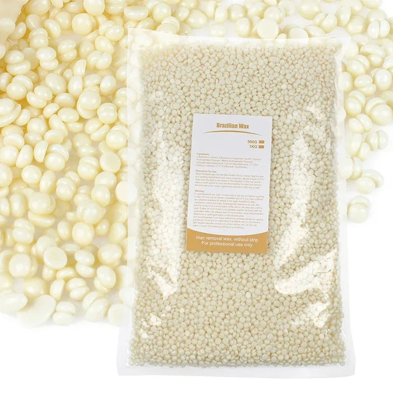 Wax Beans Hot Film Painless Waxing Beads Depilatory Hard Wax Beans Heating Wax Machine Bikini Face Body Hair Removal 500g/1000g