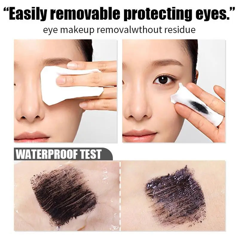5D Waterproof Mascara Lengthening Eyelashes Women's Make-up Waterproof Mascara Black Silk Fibre Mascara Korean Cosmetics New
