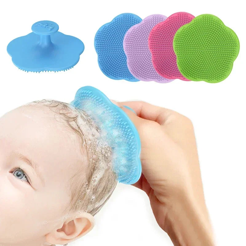 Soft Baby Comb Newborn Fetal Head Fat Comb Silicon Head Massager Brush Infant Bath Baby Care Accessories Hair Cleaning Supplies