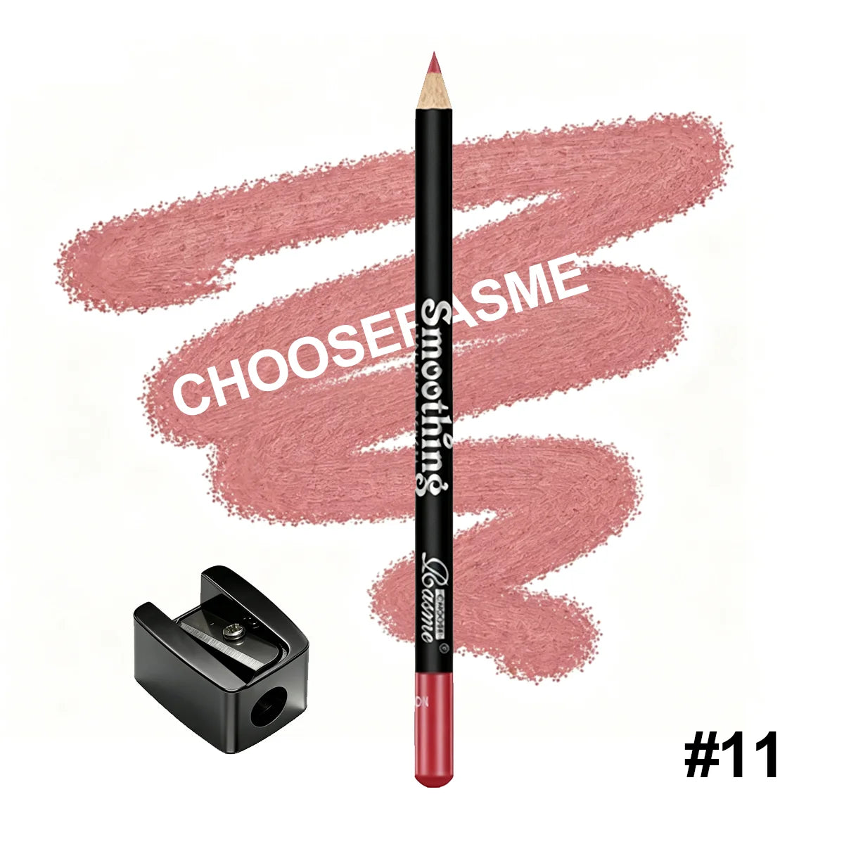Smoothing Lip Liner Pencil, Waterproof Matte Lip Contour Lipstick, Long Lasting Makeup, Comes With Free Pencil Sharpener