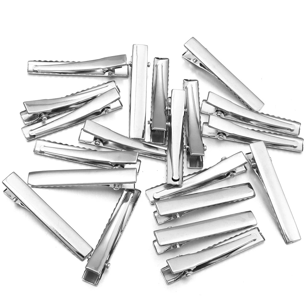 20-50pcs Metal Hair Clips Alligator Clips Hairpins Barrettes For DIY Jewelry Ornament Girls Women Hair Styling Tools Accessories