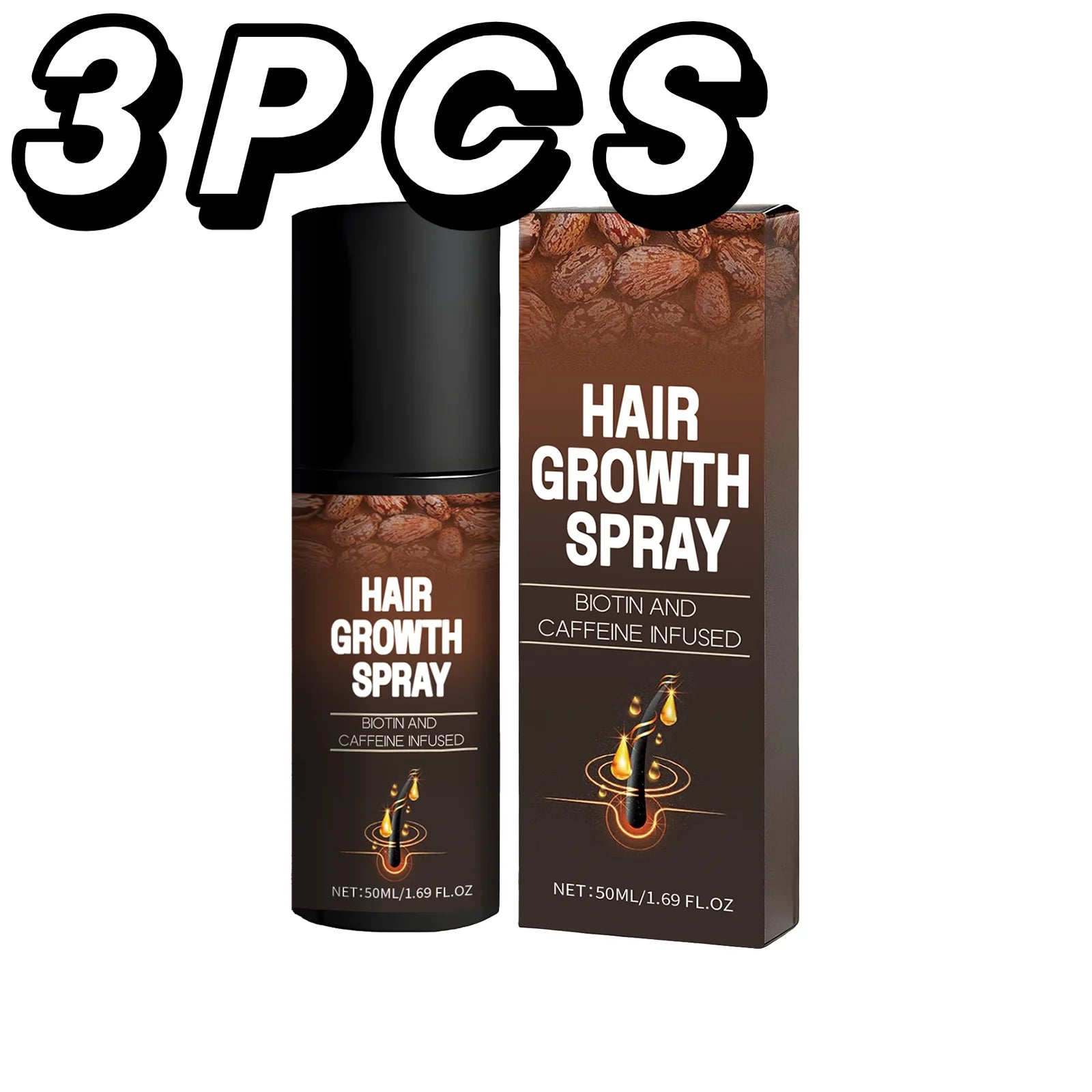 Biotin Caffeine Hair Serum Spray Deep Hydrating Nourishment Strengthen Hair Roots Reduce Hair Loss Smoothing Shiny Hair Care