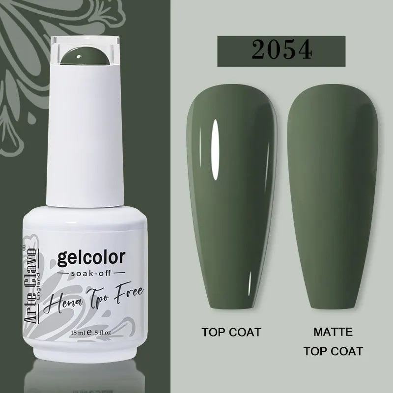 Arte Clavo 116Colors Gel Nail Polish 15ml Colorful Gel Semi Permanent Soak Off UV Gel Nail Art DIY Design Varnishe Nail Supplies