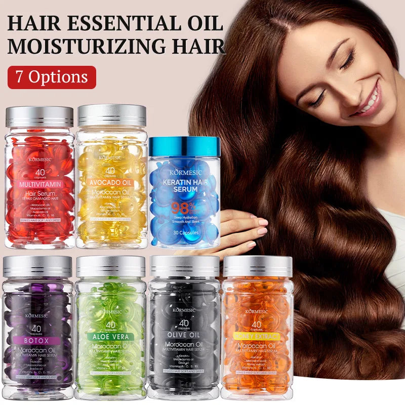 Best-Selling Multi-Vitamin Hair Care Essential Oil with Long-Lasting Fragrance and Smooth Texture Kormesic Hair Serum