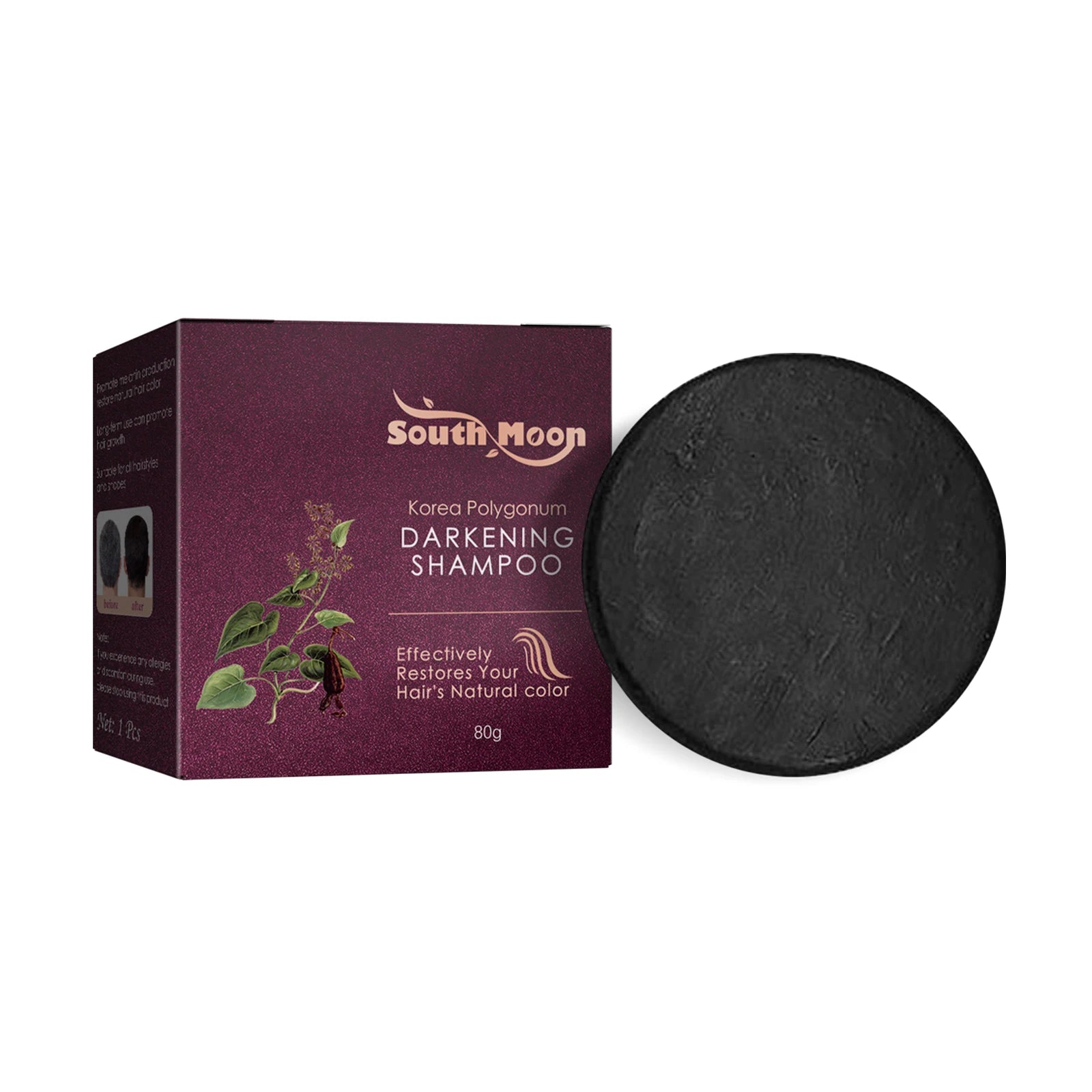 Polygonum Multiflorum Shampoo Soap Remove Dandruff Reduct Hair Loss Restore Natural Black Hair Strengthen Hair Roots Hair Care