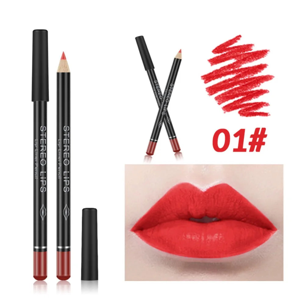 Luxury Long-Lasting Matte Lip Liner Plumping Lip Perfect Outline Filling Makeup Lipliner Waterproof Smooth Lipstick Pencil