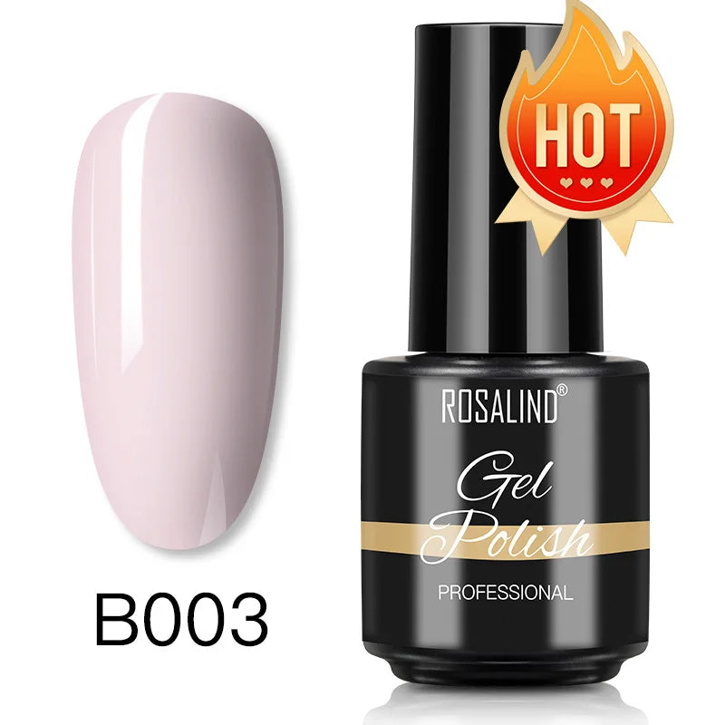 ROSALIND Gel Nail Polish Matte Base Top Coat For Soak Off Gel Polish UV LED Gel Semi Permanent Varnishes Design Nail Art