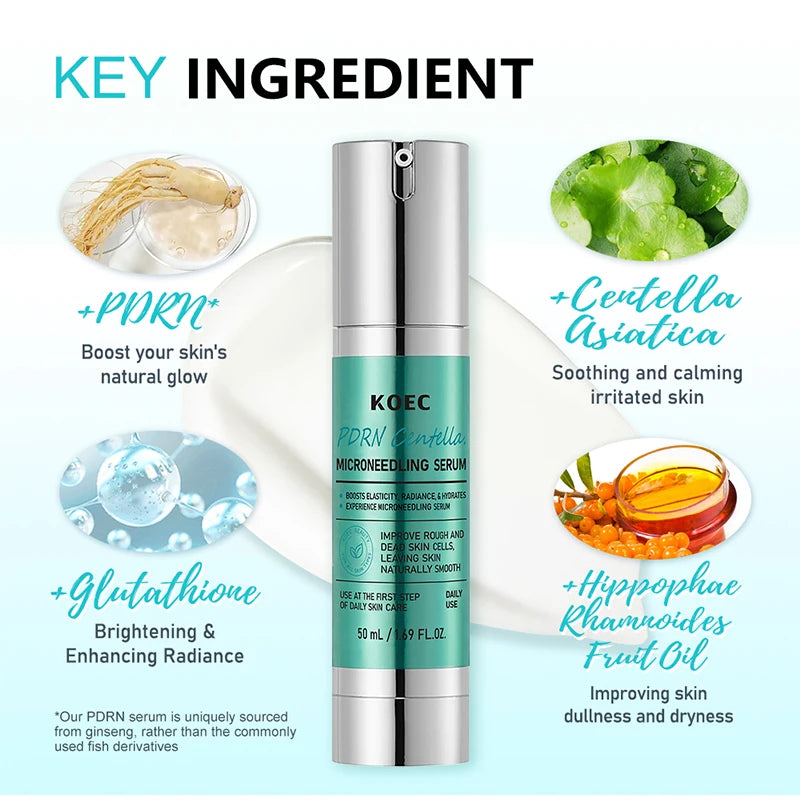 PDRN Facial Serum Firming Moisturizing Collagen Extract Provides Deep Hydration Gentle Soothing Nourishing Eye Cream Stick Serum