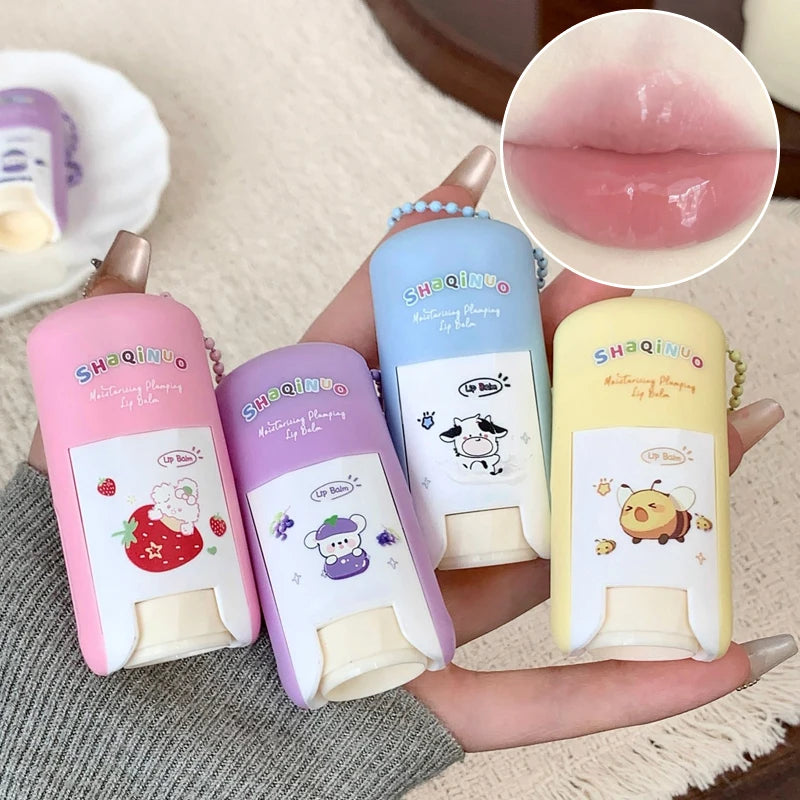 SHAQINUO Lip Balm 9g Moisturizing Deep Hydrating Anti-Dry Crack Repair Lip Lines Student Colorless Lip Care