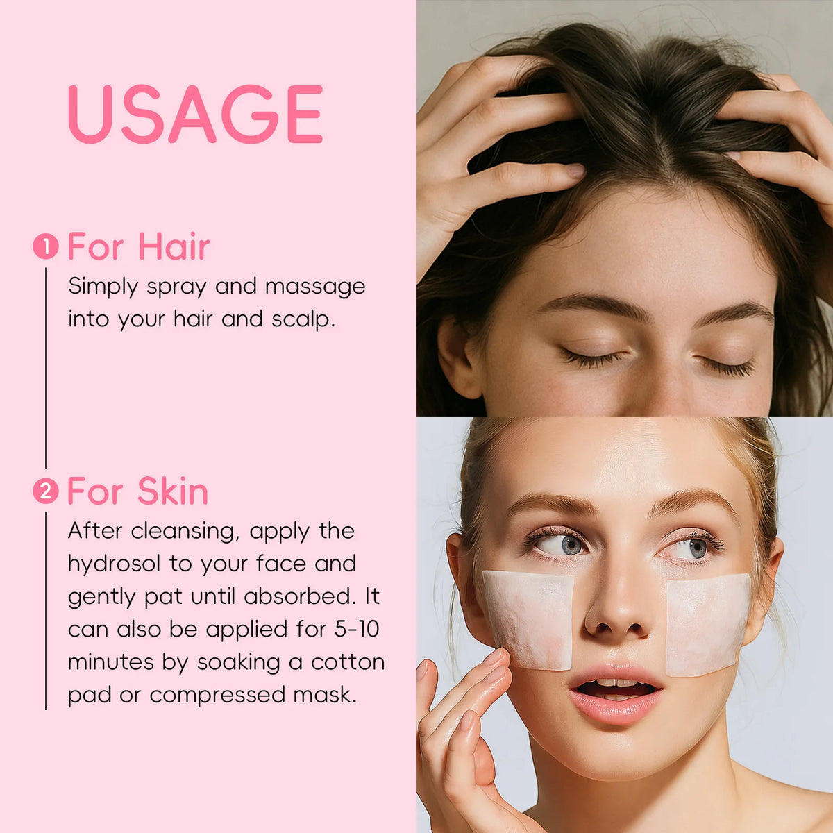 Japanese Sakura Hydrosol Facial Toner 100ml Hydrating Brightening Soothing Face Mist For Uneven Dull Skin Pore Minimizing