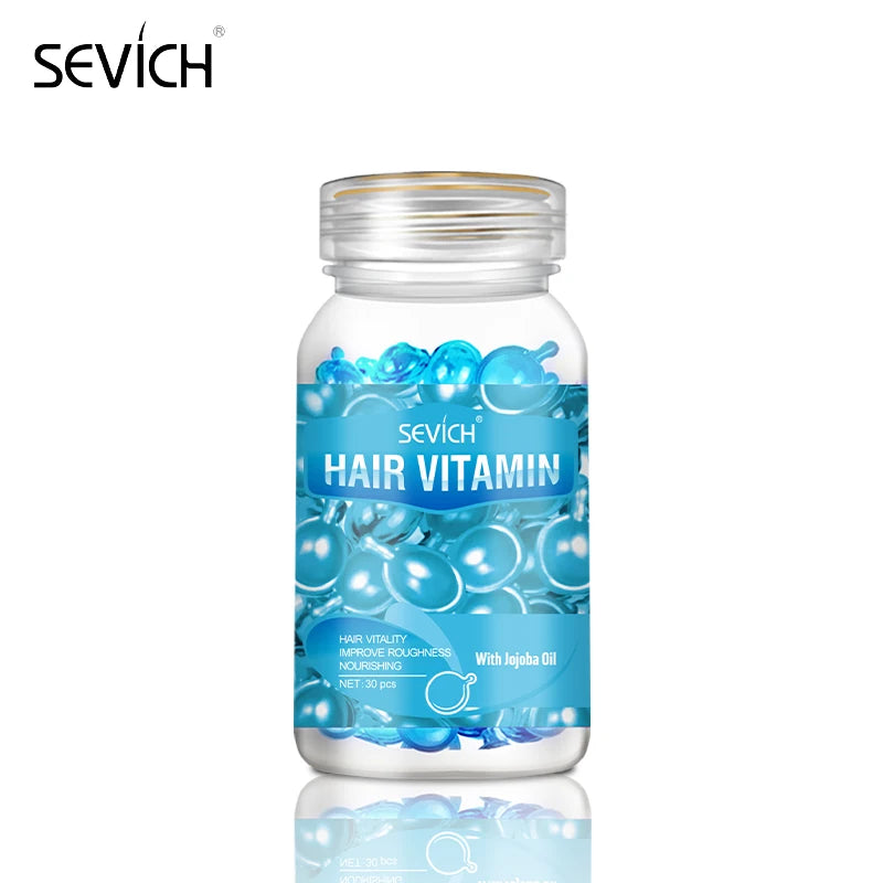 Sevich Hair Vitamin Capsule Keratin Oil Repairs Damaged Hair Anti Hair Loss Moroccan Oil Smoothing Hair Essence Mix Hair Capsule