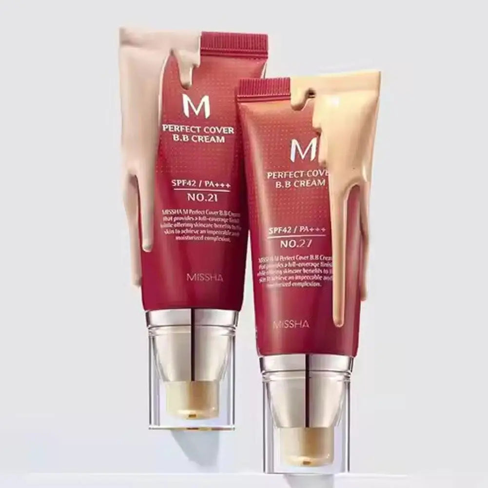 BB Cream 50ml No21 No23 Concealer Liquid Foundation Moisturizing Makeup Base Natural Nude Look Long Lasting Wear For All Skin