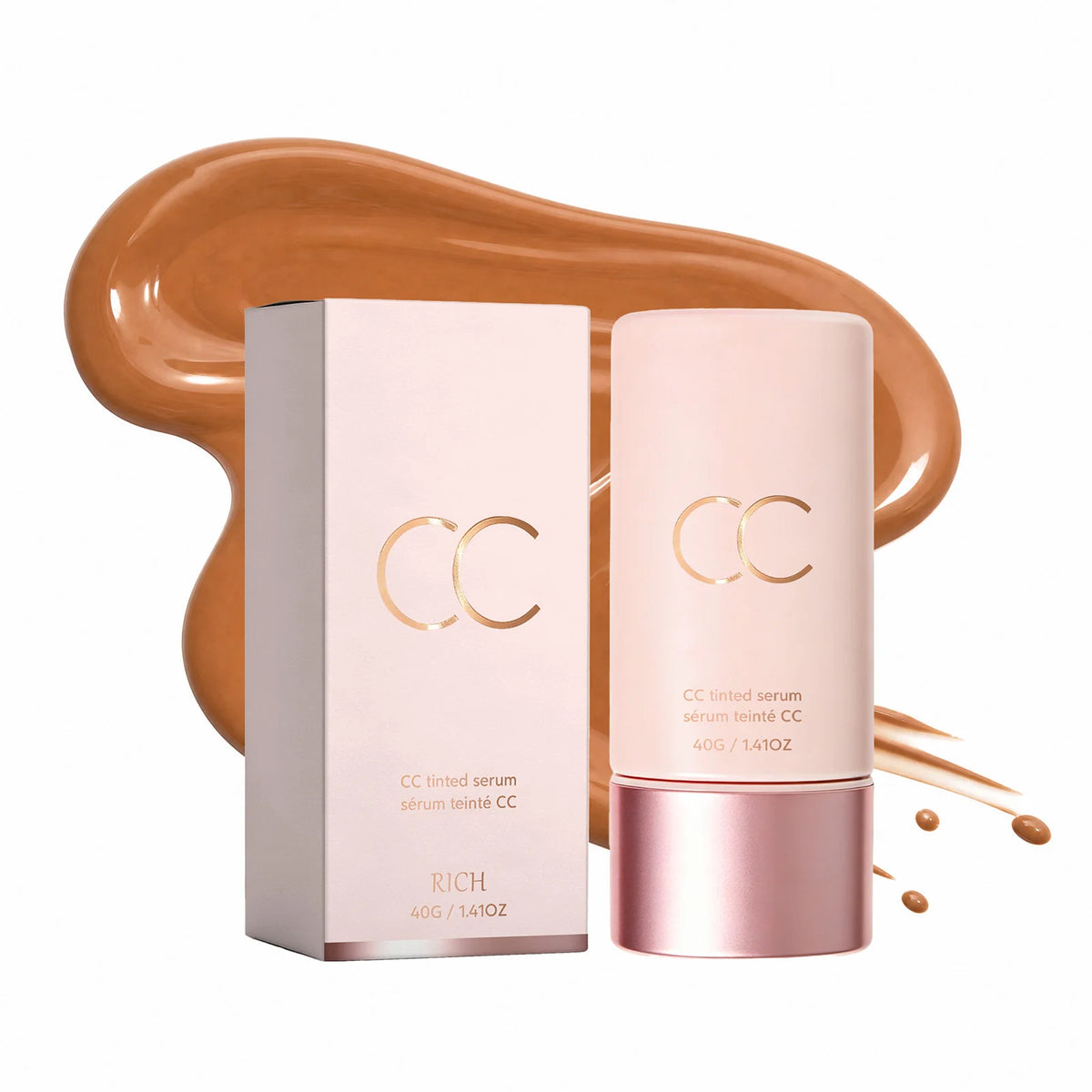 2-in-1 Color Changing Foundation Stick Natural Flawless Finish Lightweight Smooth Face Makeup Buildable Coverage for All Skin
