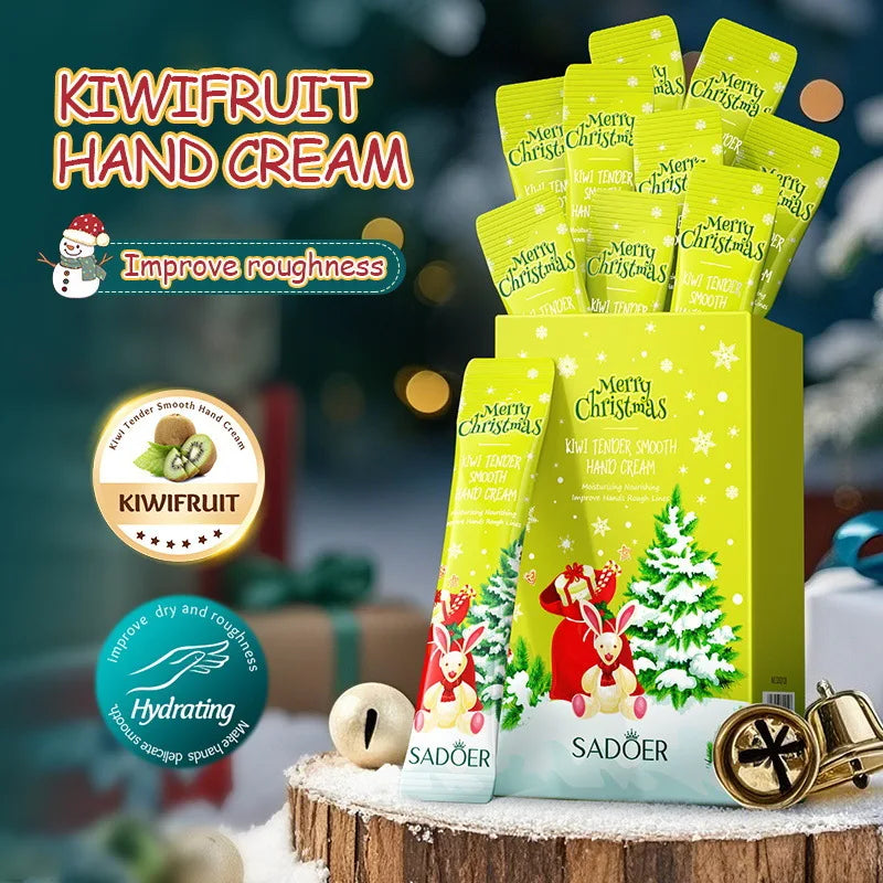 4ml*20pcs Fruit Moisturizing Hand Cream Christmas Gift Set, soft and smooth hand skin, improve dry skin and brighten skin