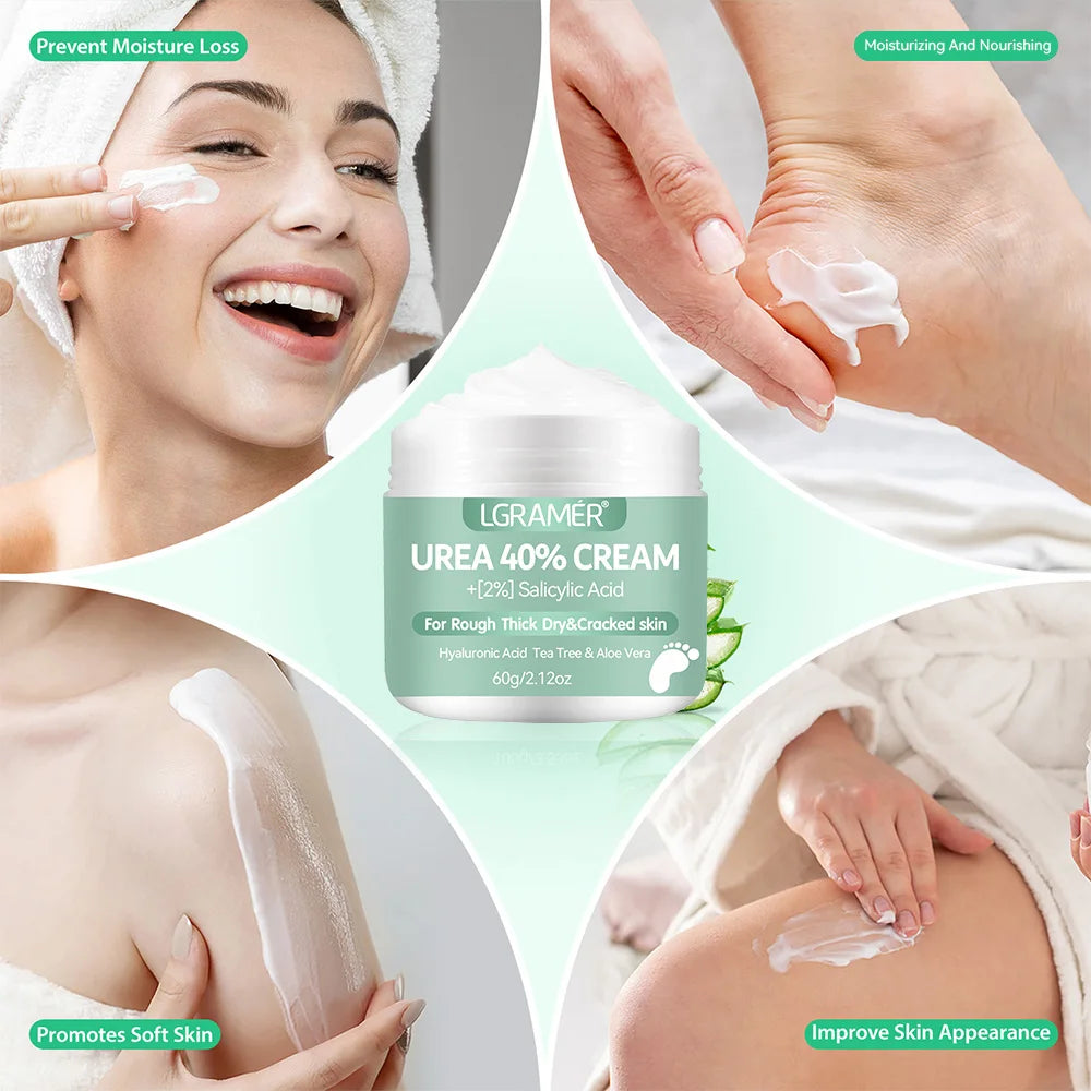 40% Urea+2% Salicylic Acid Foot Cream Suitable for Rough Thick Dry and Damaged Skin Softening and Moisturizing The Skin Deeply