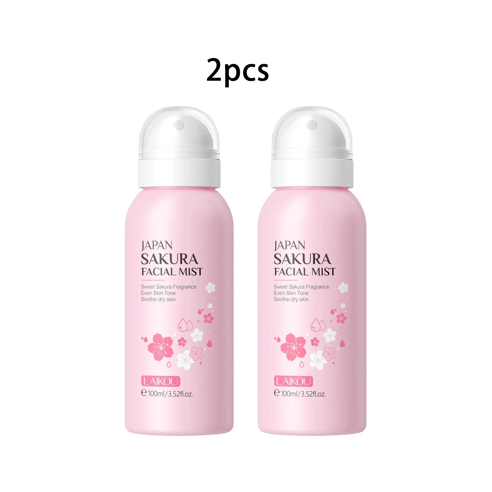 LAIKOU Sakura Toner Hydrating Moisturize Gentle Repair Brightening Skin Improve Glow Serum Toner Spray 100ml