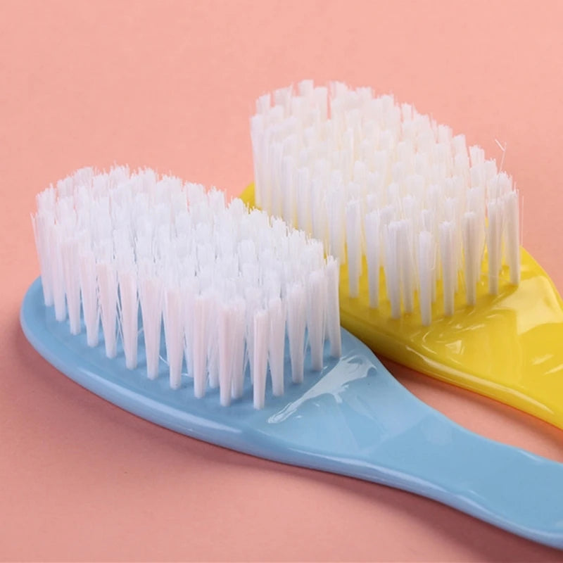 Baby Hair Brush & Comb Set Children Hair Brush Soft Nylon Bristle Cradle Caps Hair Brush for Toddler Infant  Massage