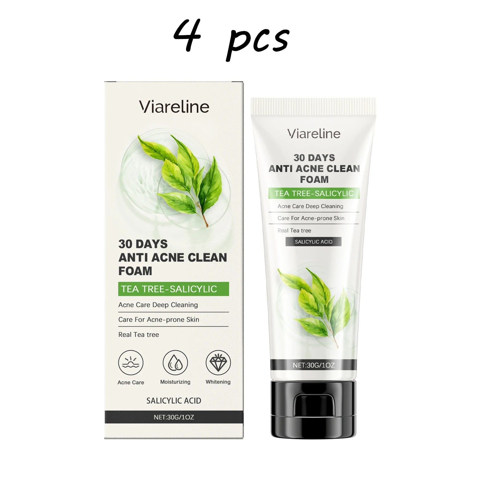100g Salicylic Acid Facial Cleaner Gentle Cleaning Pore Dirts Moisturizing Acne Care Oil Control Refreshing Face Washing Soap