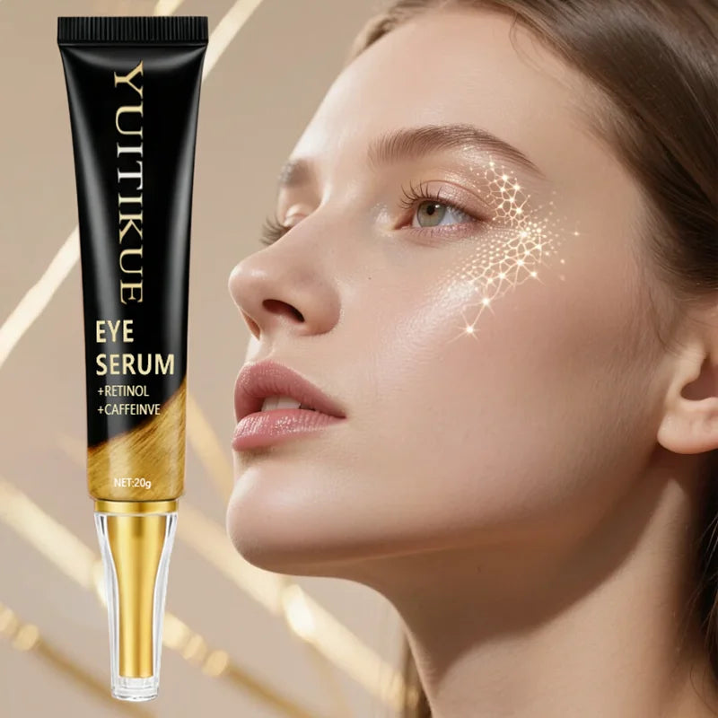 YUITIKUE Eye SerumContains retinol and caffeine, deeply moisturizing, firming, suitable for all skin types