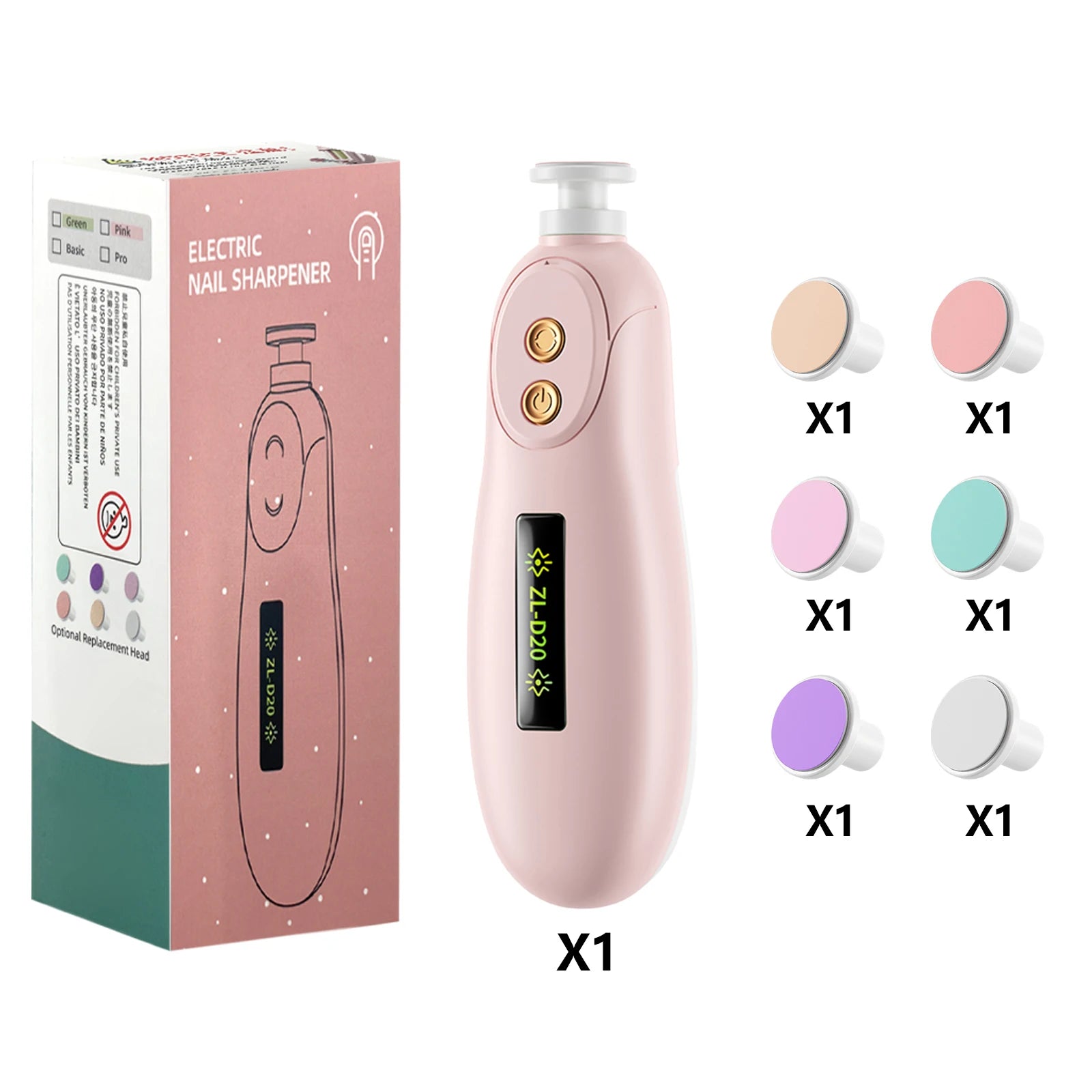 Baby Electric Nail Trimmer Kid Nail Polisher Tool Baby Care Multifunctional Fingernail Cutter Trimmer Infant