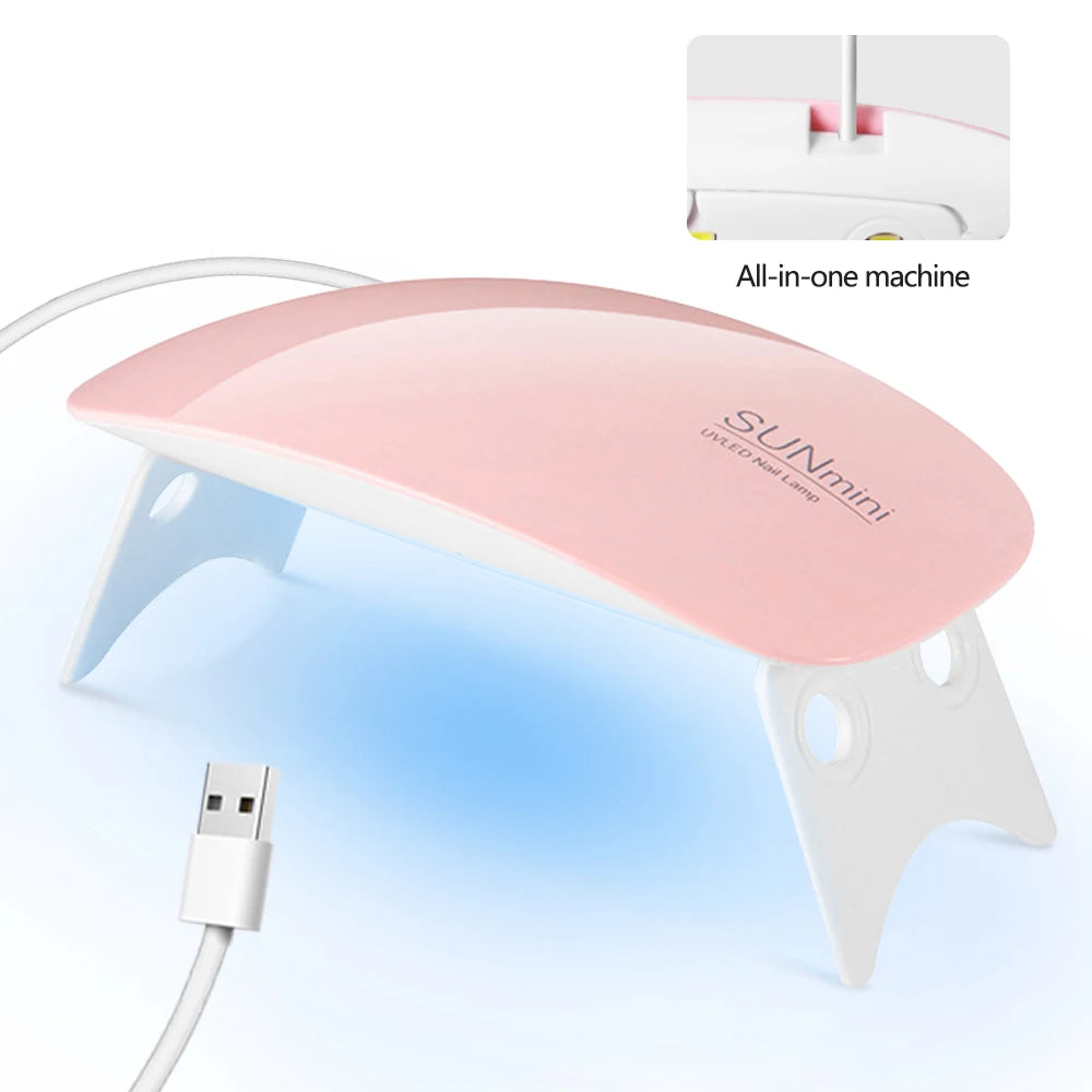 LINMANDA LED Nail Lamps for Gel Mini UV Light for Nails Portable LED Nail Lamp Nail Dryer Gel Lamp for Women and Girls Manicure